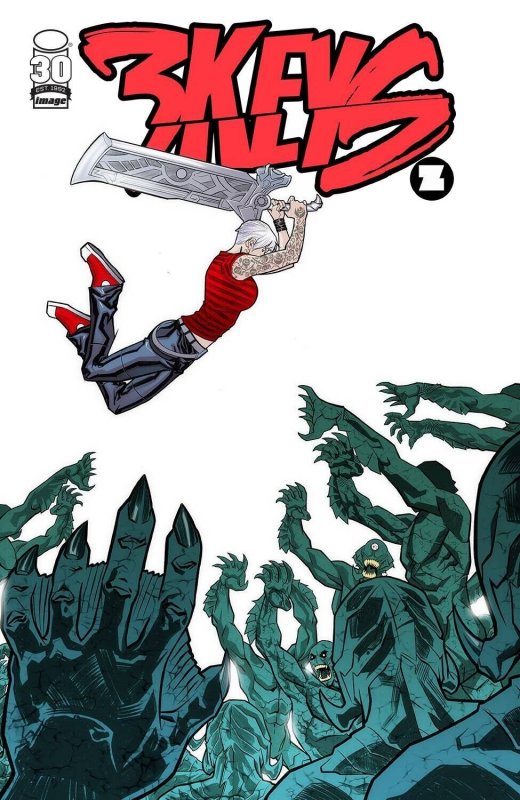 3Keys #2 (Image Comics, 2022), raw, ungraded comic book — front cover