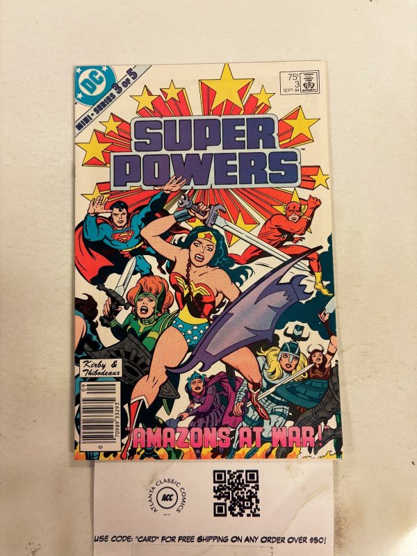 Super Powers #3 (DC Comics, 1984), raw comic book in NM condition — front cover