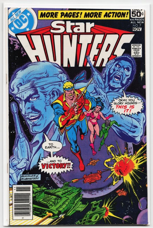 Star Hunters #7 (1978), raw, ungraded comic book — front cover