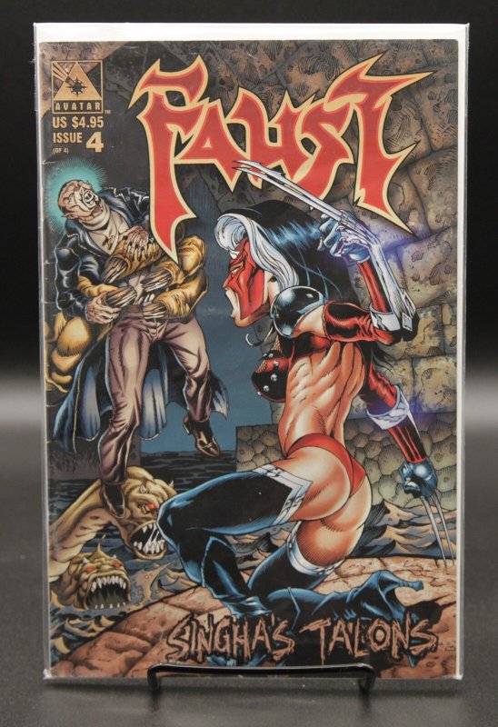 Faust: Singha's Talons #4 (2000), raw comic book in NM condition — front cover