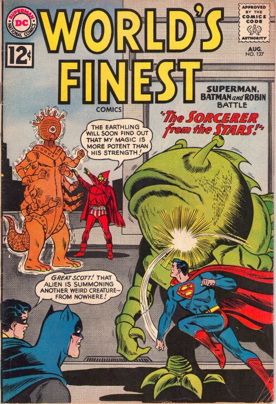 World's Finest #127 (DC Comics, 1962), raw comic book in 6.0 condition — front cover