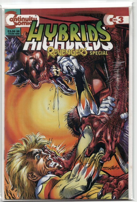 Hybrids: The Origin #3 (1993), raw, ungraded comic book — front cover