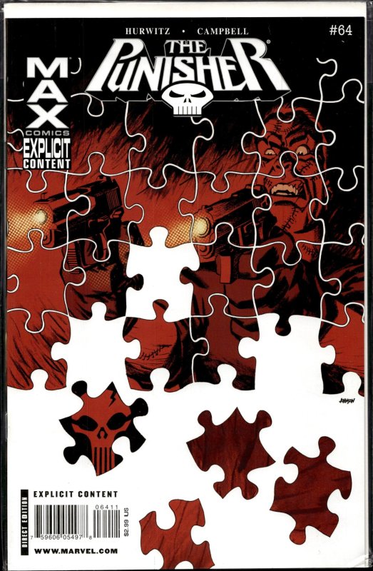 The Punisher MAX #64 (2009), raw, ungraded comic book — front cover