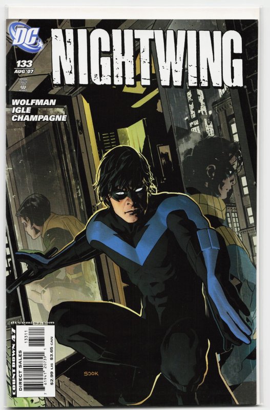 Nightwing #133 (DC Comics, 2007), raw, ungraded comic book — front cover