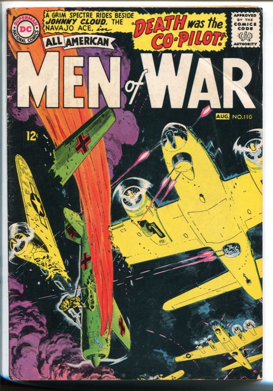 All-American MEN OF WAR #110-1965-Dc-Navajo Ace-Johnny CLOUD-GREYTONE-vg (DC Comics), raw, ungraded comic book — front cover
