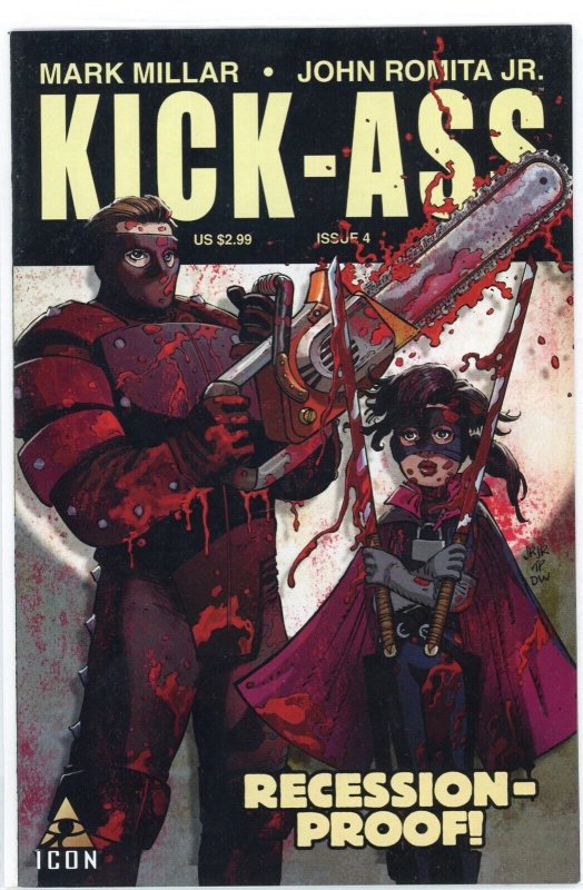 Kick-Ass #4 (2008), raw comic book in NM 9.4 condition — front cover