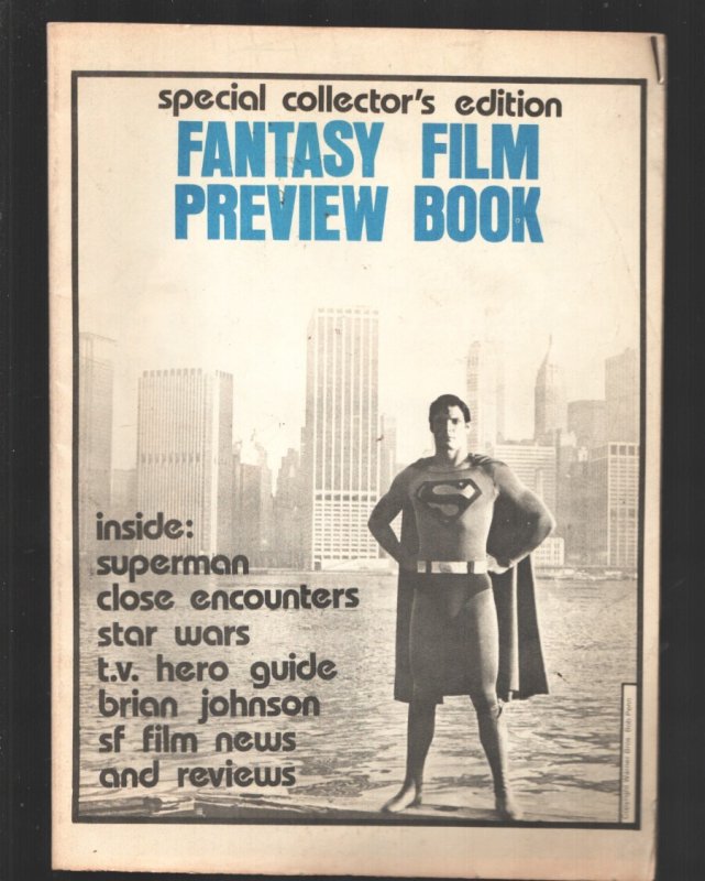 Fantasy Film Preview Book 1978-Special Collector's Ed.-Superman-Close Encounters (1978), raw, ungraded comic book — front cover