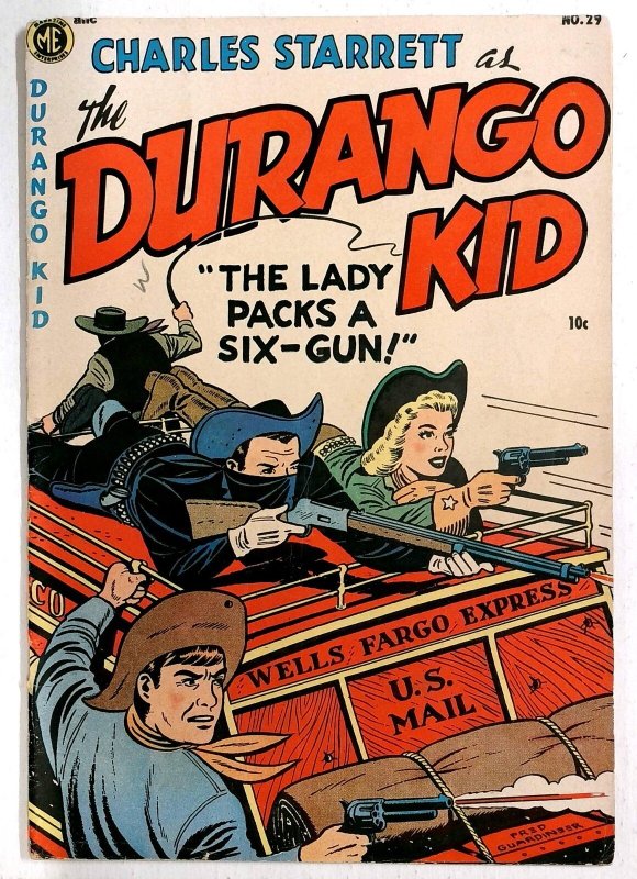 Durango Kid #29- 1954 - Fred Guardineer art - B-Western Movie Series - Bizarre B (1954), raw, ungraded comic book — front cover