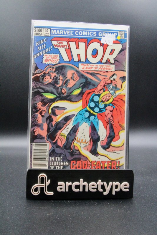 The Mighty Thor King Size Annual #10 (Marvel Comics, 1982), raw, ungraded comic book — front cover