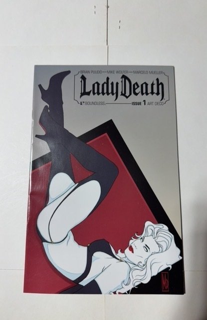 Lady Death #1 (Boundless Comics, 2010), raw comic book in NM condition — front cover