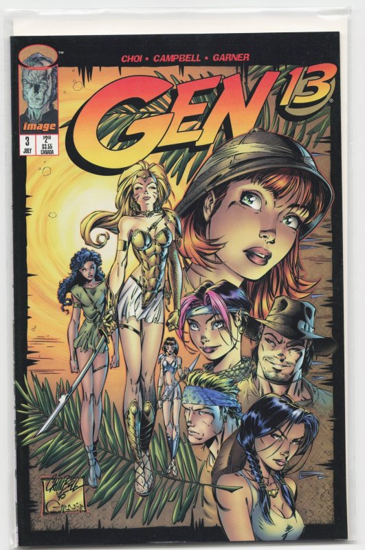 Gen 13 #3 (Image Comics, 1995), raw, ungraded comic book — front cover