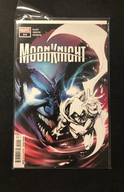 Moon Knight #24 (Marvel Comics, 2023), raw, ungraded comic book — front cover