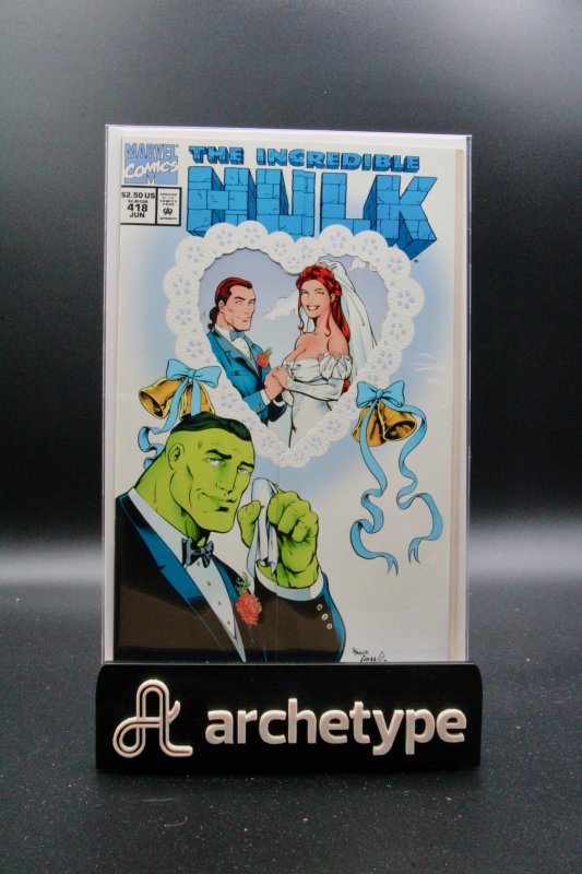 The Incredible Hulk #418 (Marvel Comics, 1994), raw, ungraded comic book — front cover