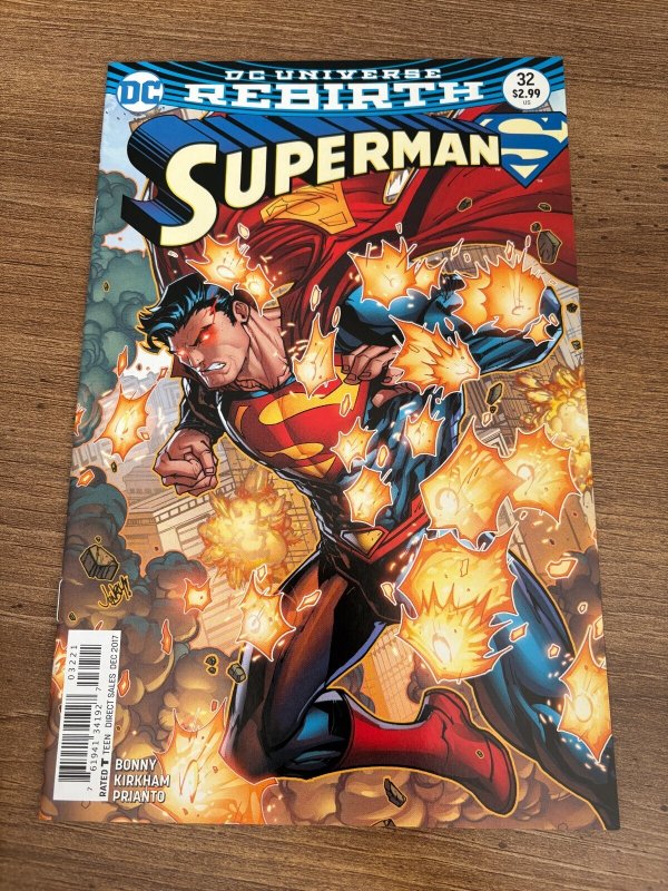 Superman #32 (DC Comics), raw comic book in NM condition — front cover