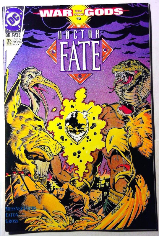 Doctor Fate 2nd Series #33 (DC Comics, 1991), raw, ungraded comic book — front cover