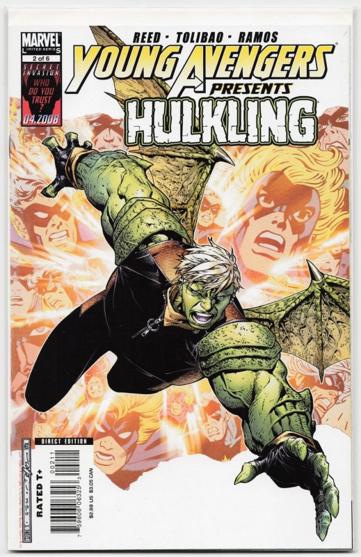 Young Avengers Presents #2 (Marvel Comics, 2008), raw, ungraded comic book — front cover