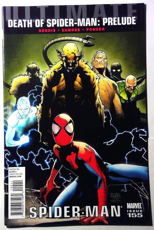 Ultimate Spider-Man 2nd Series #155 (Marvel Comics, 2011), raw, ungraded comic book — front cover