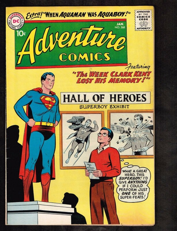 Adventure Comics #268 (DC Comics), raw comic book in 6.5 condition — front cover