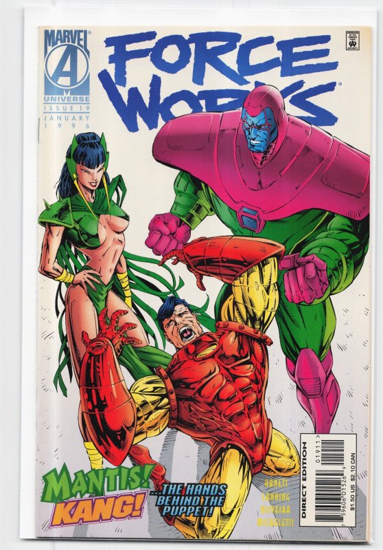 Force Works #19 (1996), raw, ungraded comic book — front cover