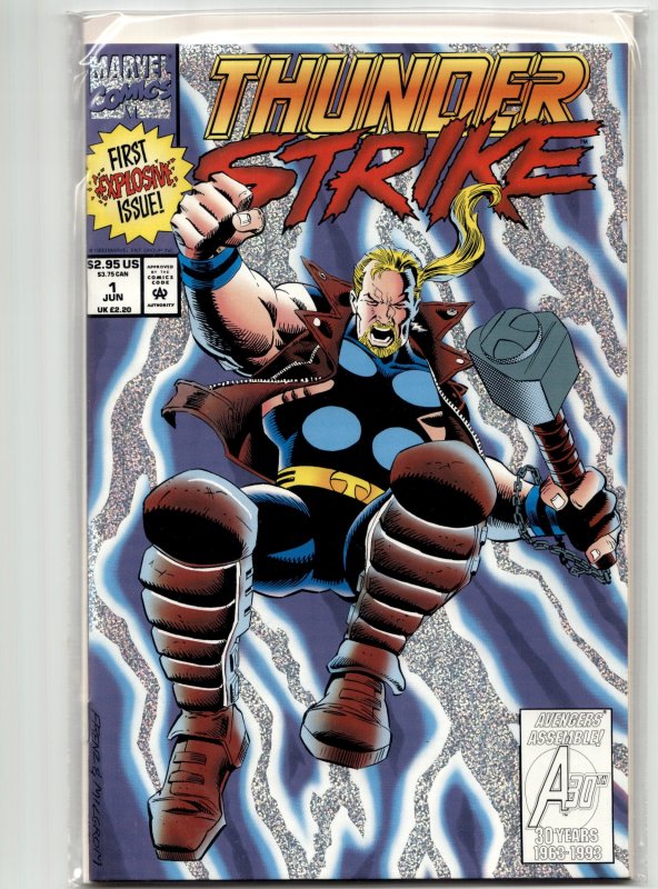 Thunderstrike #1 (1993), raw, ungraded comic book — front cover