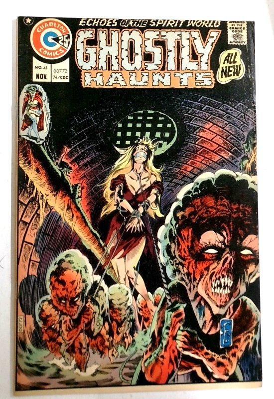 Ghostly Haunts #41 - 1974 - Tom Sutton Horror Bondage Gagged Female Cover Art-C (Charlton Comics, 1974), raw, ungraded comic book — front cover
