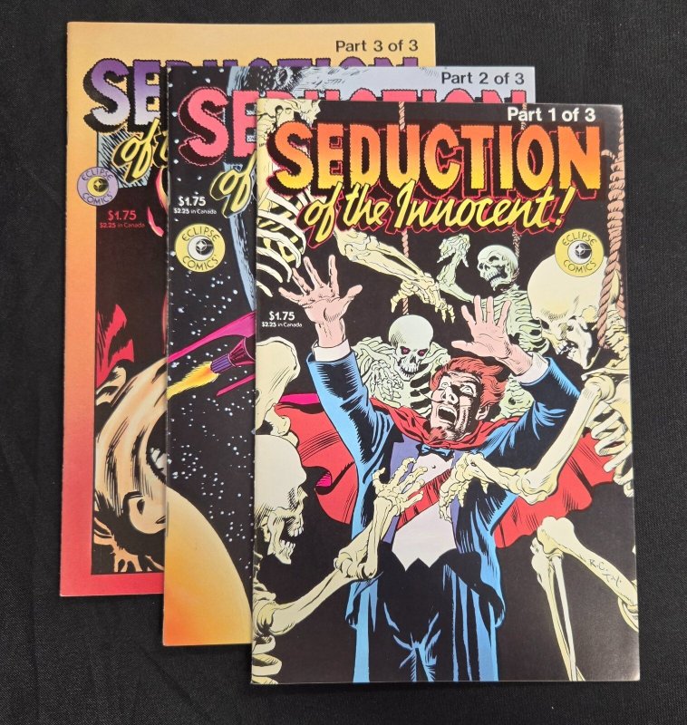 Seduction of the Innocent 3PC #1-3 - Various Artists (9.0/9.2) 1985 (Eclipse Comics, 1985), raw comic book in 9.0 condition — front cover