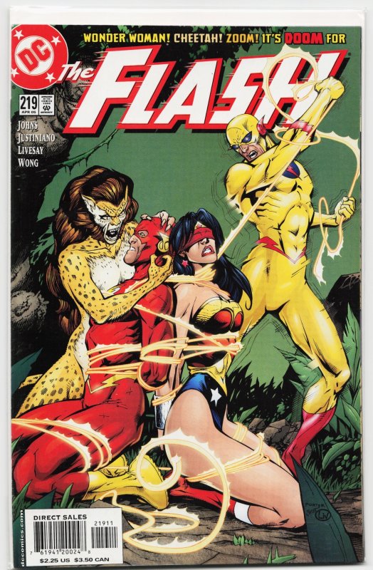The Flash #219 (DC Comics, 2005), raw, ungraded comic book — front cover