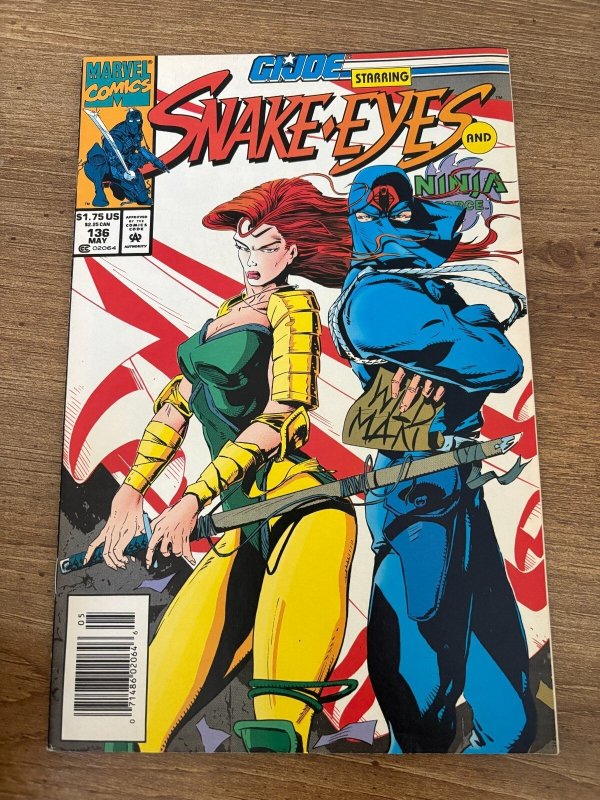 G.I. Joe #136 (Marvel Comics), raw comic book in NM- condition — front cover