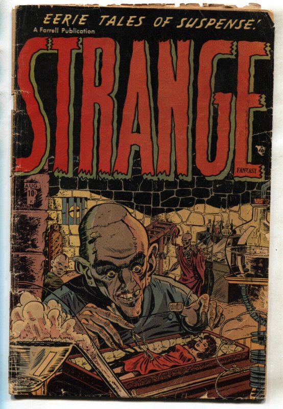 Strange Fantasy #2 (1952), raw, ungraded comic book — front cover