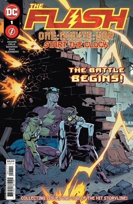 The Flash: One-Minute War: Start the Clock #1 (2023), raw comic book in NM condition — front cover