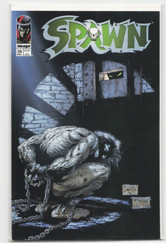 Spawn #56 (Image Comics, 1996), raw, ungraded comic book — front cover