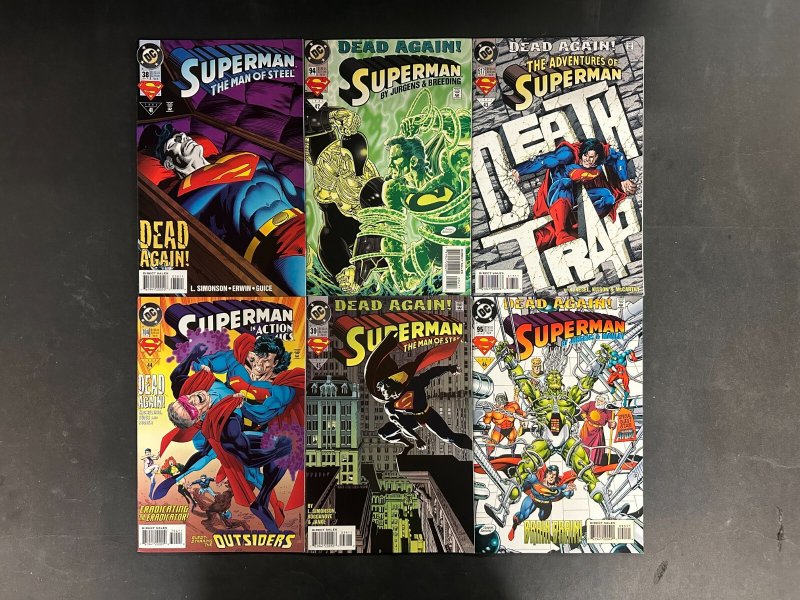 "Superman" Dead Again! (1994) Complete Vf/nm (9.0) Set (1994), raw comic book in VF/NM 9.0 condition — front cover