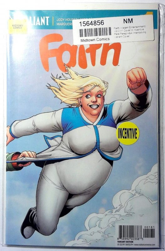Faith #1 (Valiant Comics, 2016), raw comic book in 9.4 condition — front cover