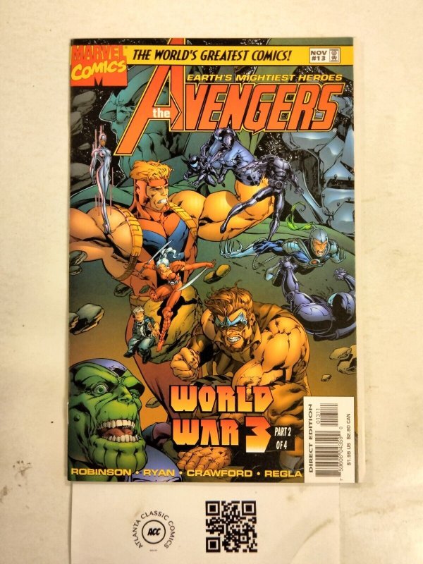 The Avengers #13 (Marvel Comics, 2011), raw comic book in NM condition — front cover