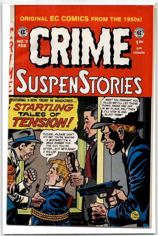 Crime Suspenstories #2 (EC Comics, 1993), raw, ungraded comic book — front cover