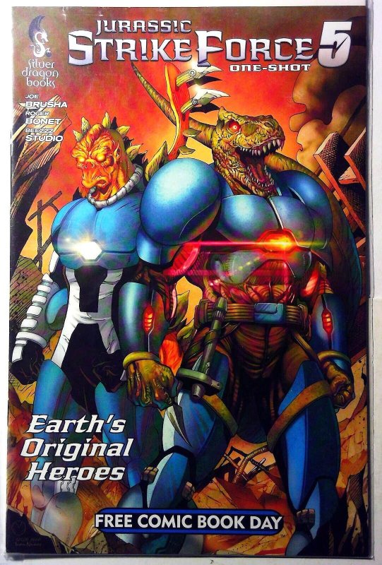 Jurassic Strike Force 5 FCBD #1 (2015), raw, ungraded comic book — front cover