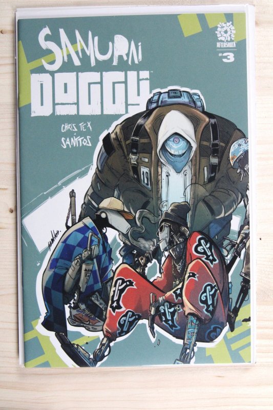 Samurai Doggy #3 (AfterShock Comics, 2022), raw comic book in NM+ 9.6 condition — front cover