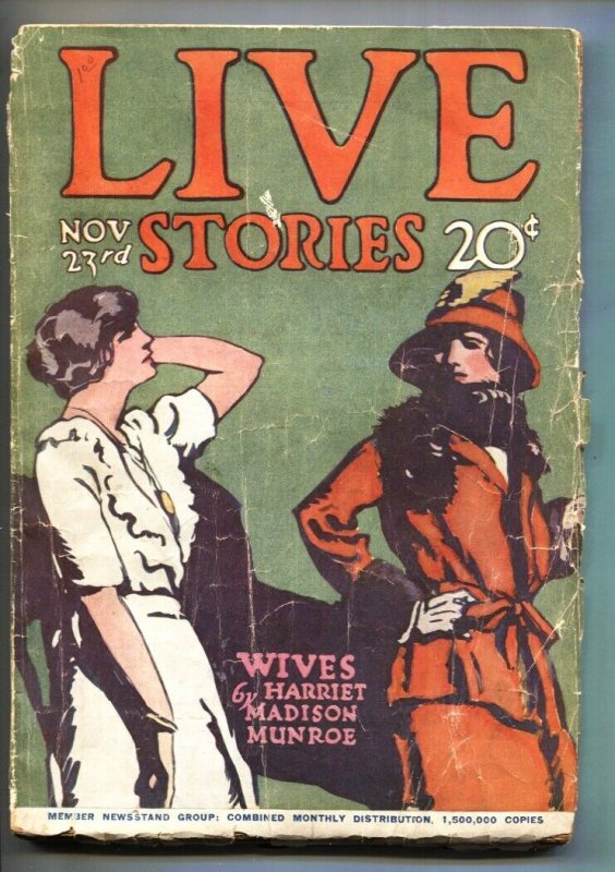 Pulp: Live Stories Nov #23, raw, ungraded comic book — front cover