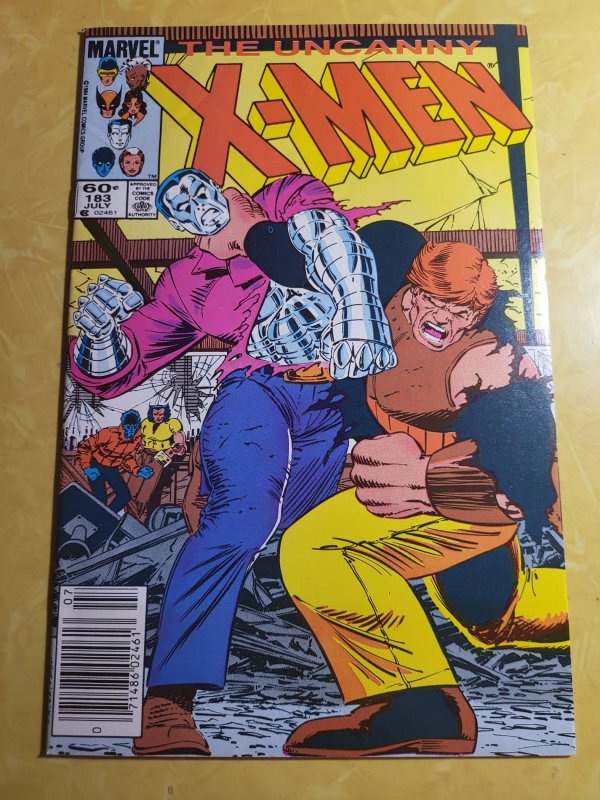 The Uncanny X-Men #183 (Marvel Comics, 1984), raw, ungraded comic book — front cover