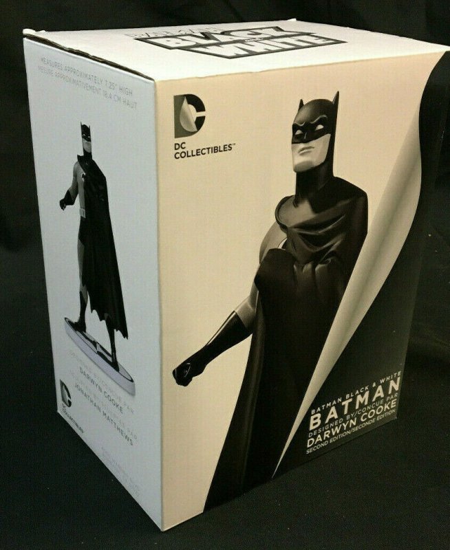 Batman Black and White Statue Darwyn Cooke Mib DC Collectibles (DC Comics), raw, ungraded comic book — front cover