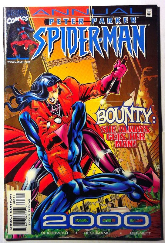 Peter Parker Spider-Man Annual #2000 (Marvel Comics, 2000), raw, ungraded comic book — front cover