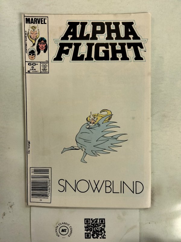Alpha Flight #6 (Marvel Comics), raw comic book in NM condition — front cover