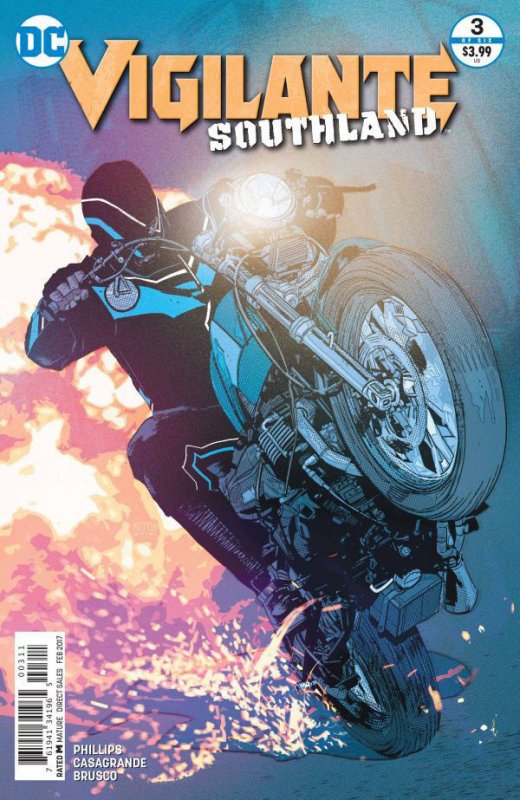 Vigilante: Southland #3 (2016), raw comic book in VF/NM condition — front cover