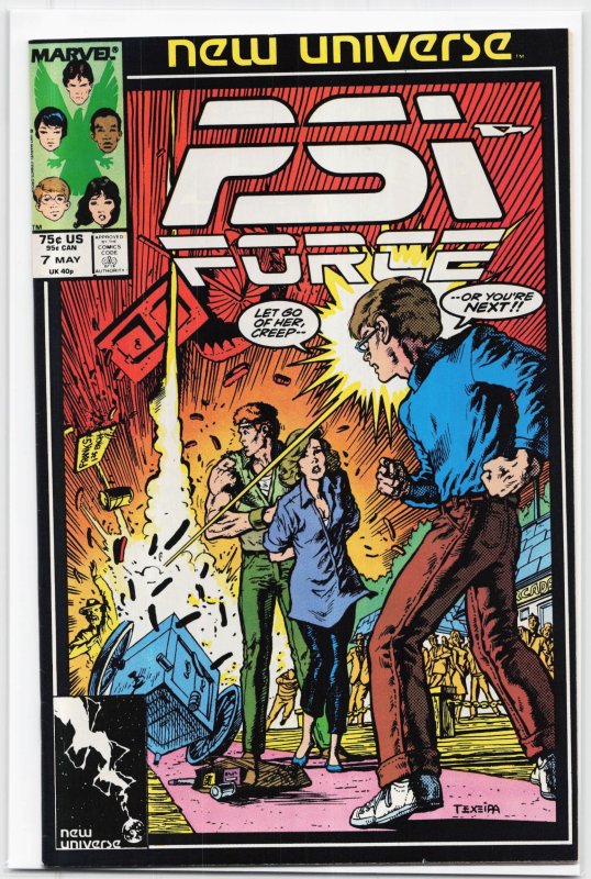 Psi-Force #3 (Marvel Comics, 1986), raw, ungraded comic book — front cover