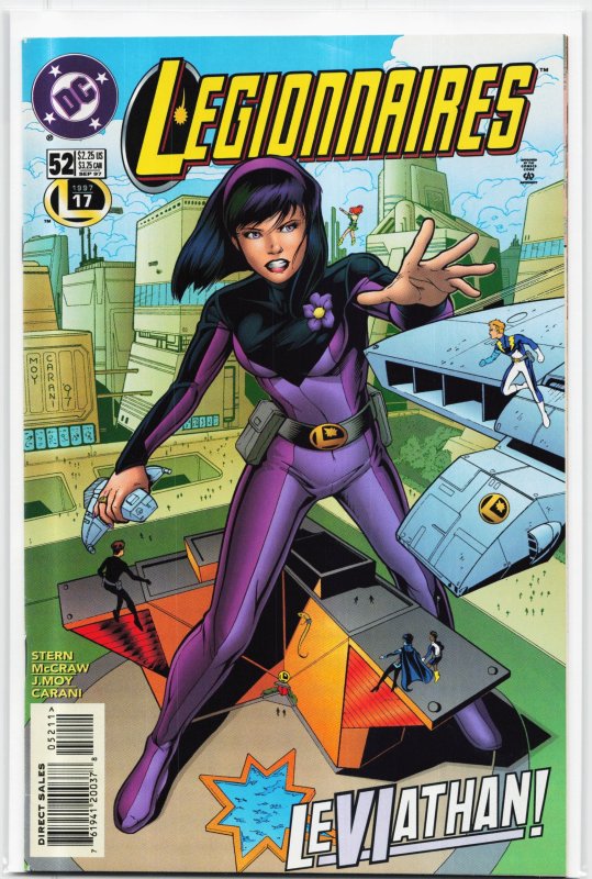 Legionnaires #52 (DC Comics, 1997), raw, ungraded comic book — front cover