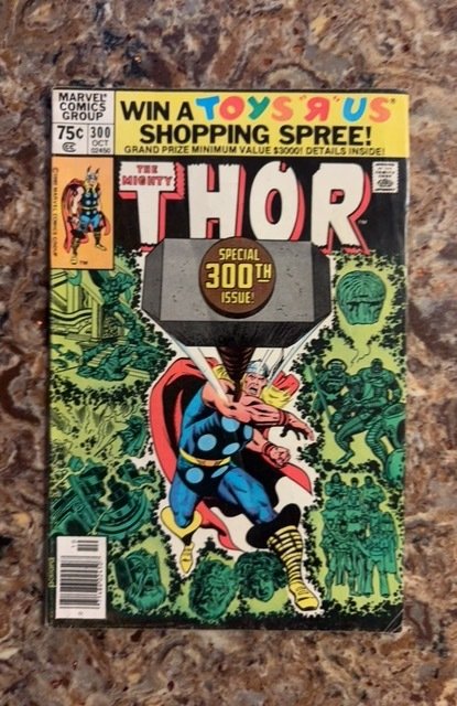 Thor #300 (Marvel Comics, 1980), raw, ungraded comic book — front cover