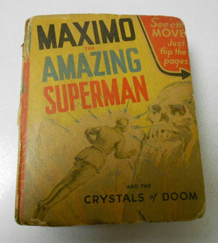 1940 Maximo Amazing Superman H.E. Vallely BIG Little Book VG (1940), raw comic book in VG condition — front cover