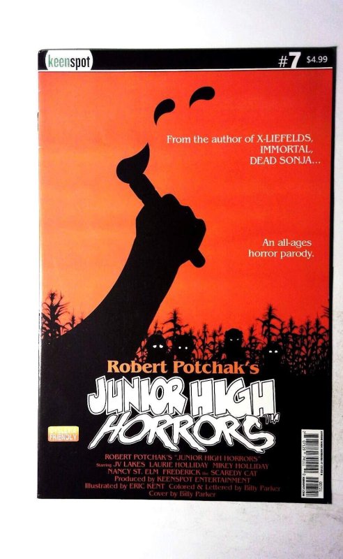 Junior High Horrors #7 (2019), raw, ungraded comic book — front cover