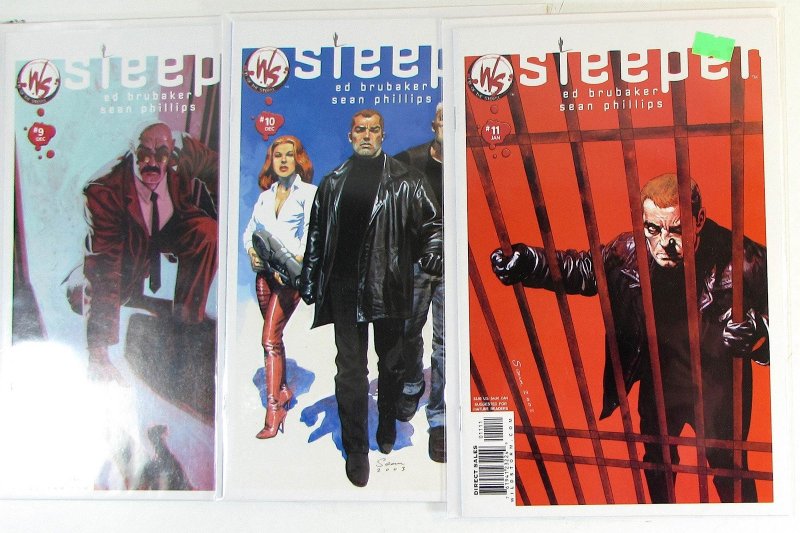 Sleeper Lot of 3 #9, 10, 11 WildStorm (2003) NM 1st Print Comic Books (2003), raw comic book in NM condition — front cover