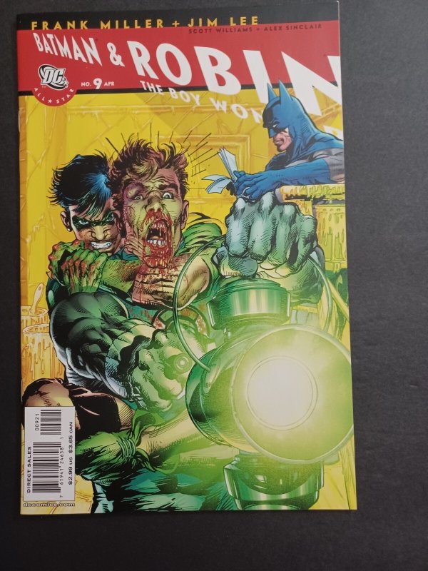 All Star Batman & Robin #9, raw comic book in NM condition — front cover